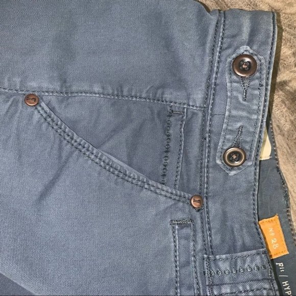 Pilcro and the Letterpress “Hyphen” Low Rise Chinos Pants‎ Blue  Grey Size 28 - Picture 10 of 13